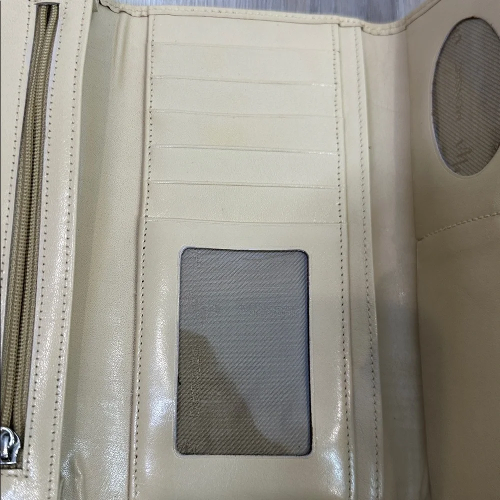 Monsac original vintage leather long wallet